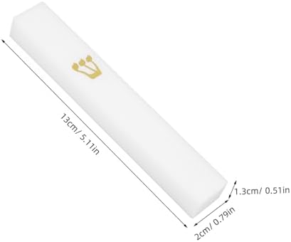 ABOOFAN Holy Mezuzah Case Jewish Door Decoration White Frame