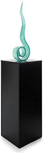 Displays2go Portable Gallery Pedestal Black Finish