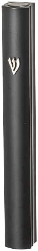 Aluminum Mezuzah with Embossed Shin Design