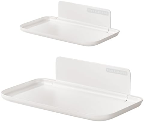 2-Pack Foldable Floating Shelves for Wall No Drill