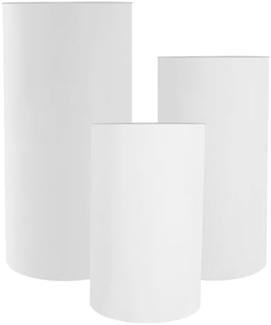 LOYALHEARTDY Cylinder Pedestal Stand 3Pcs Wedding Display
