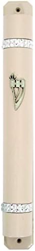 Bluenoemi Mezuzah for Door Kosher White Case