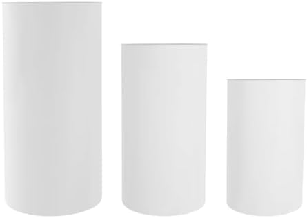 LOYALHEARTDY Cylinder Pedestal Stand 3Pcs Wedding Display