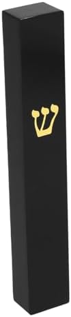 Elegant Black Resin Mezuzah Door Frame Decoration