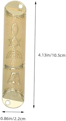 1 Set Classic Metal Mezuzah Plaque for Home Door Blessing