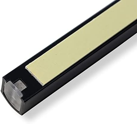 Pack of 5 Matte Black Aluminum Mezuzah Cases with Gold Shin