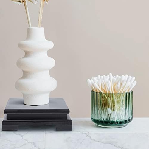 Black Wood Pedestal Stand 2Pack for Vase Display