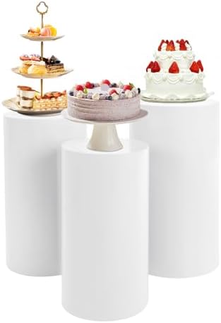 3Pcs Cylinder Stands for Party Decor