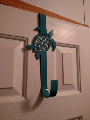Turtle Wreath Hanger Door Hook 13 Inches Red