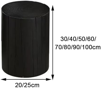 Wooden Round Cylinder Pedestal Stand for Vases and Decor