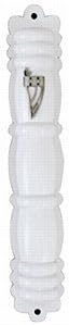 Art Judaica Mezuzah Cover White Circles 12cm