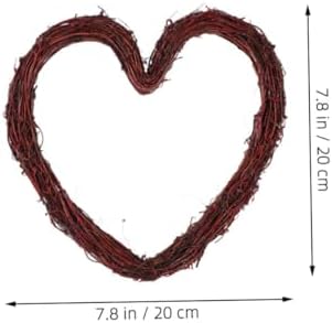 Bohemian Style Heart Shaped Rattan Wreath Frame