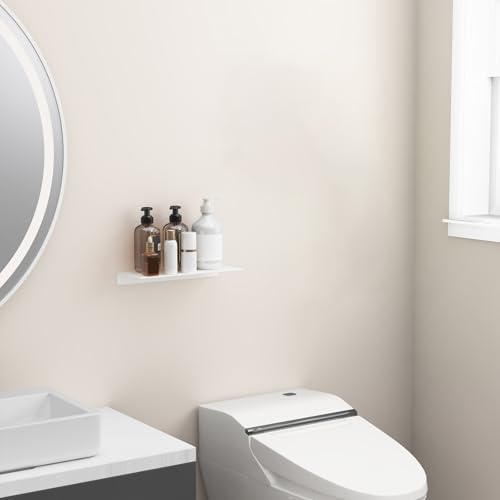 Danpoo White Floating Shelf for Wall Storage