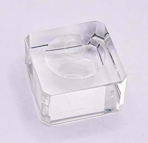Clear Glass Pedestal for Spheres and Eggs Display