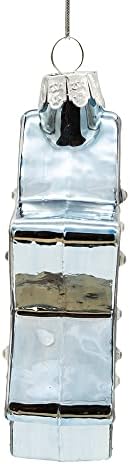 Kurt Adler 4 Inch Noble Gems Glass Star of David Ornament