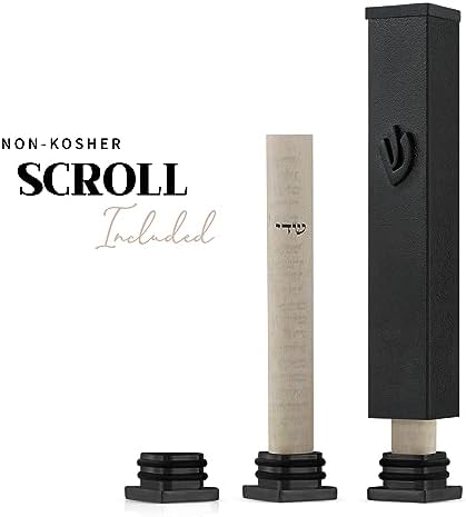 Suri Modern Mezuzah with Self-Stick Case and Scroll