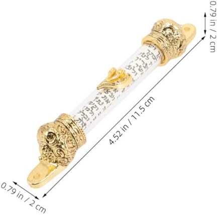 HOLIDYOYO Judaica Home Wall Decor Metal Mezuzah 2 Pack