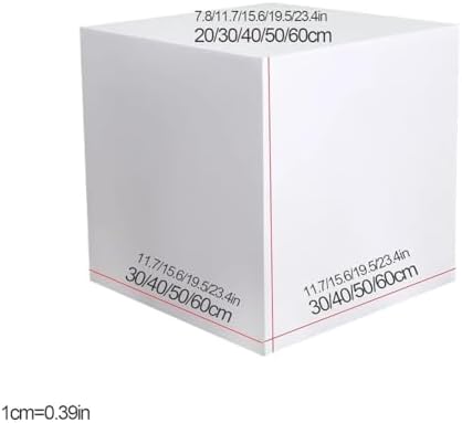 Black Square Pedestal Display Stand 30x30x30cm