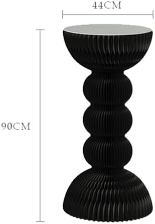 Cylinder Pedestal Stands for Display and Decorations Black 44x90cm