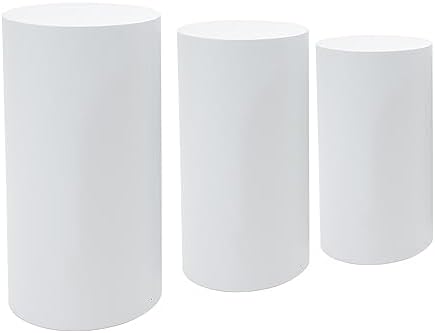 3-Piece Wedding Cake Display Stands with Varying Heights