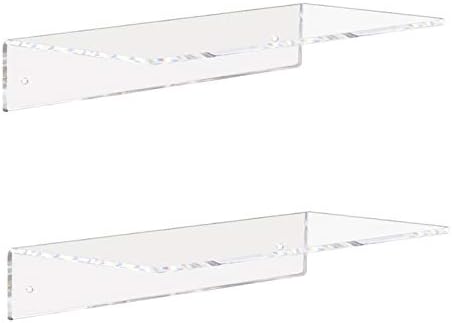 Weiai Clear Acrylic Shelves 12 Inch Set of 2