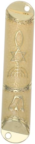 Metal Mezuzah with Scroll Set Classic Judaica Door Decor