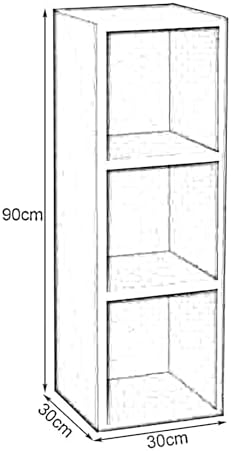 Black Square Wooden Display Pedestal Stand 30x30x90cm