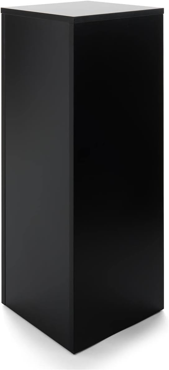 Displays2go Portable Gallery Pedestal Black Finish