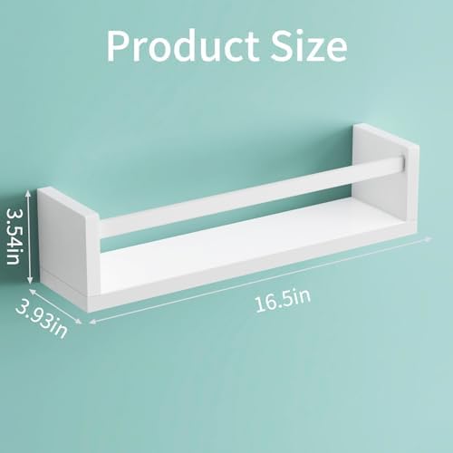 Fixwal Floating Book Shelves Set of 4 for Nursery