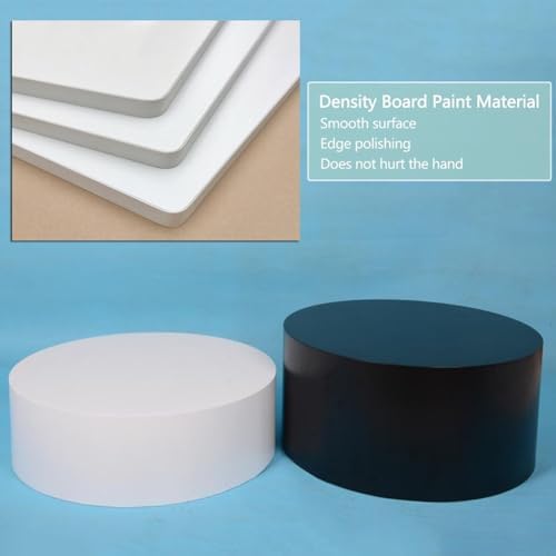 Round Display Pedestal Stand Black 158x79in