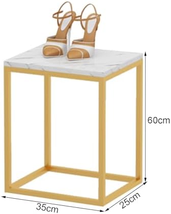 Metal Display Pedestal Stand for Clothing Store Black 35x25x60cm