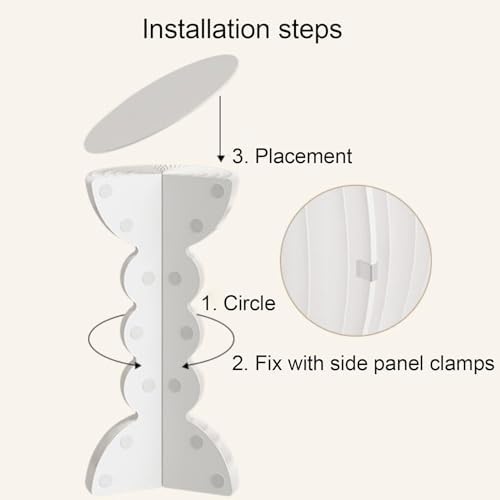 Cylinder Pedestal Stands for Display and Decorations Black 44x90cm