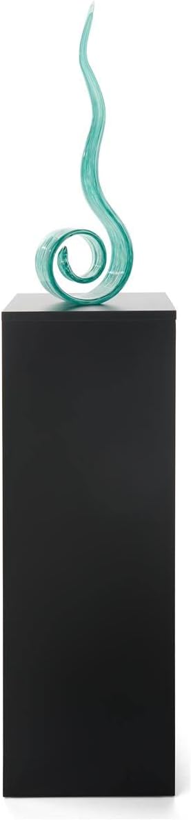 Displays2go Portable Gallery Pedestal Black Finish