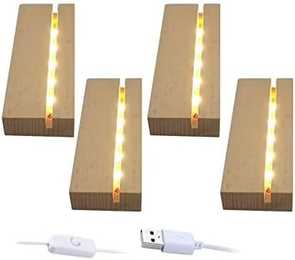 433 Inch Wooden LED Display Pedestal 4 Pcs