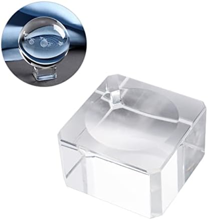 3Pcs Crystal Ball Stand with Concave Base for Displaying Round Items