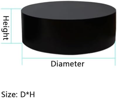 Round Display Pedestal Stand for Events Black Plinth Base 158x118in
