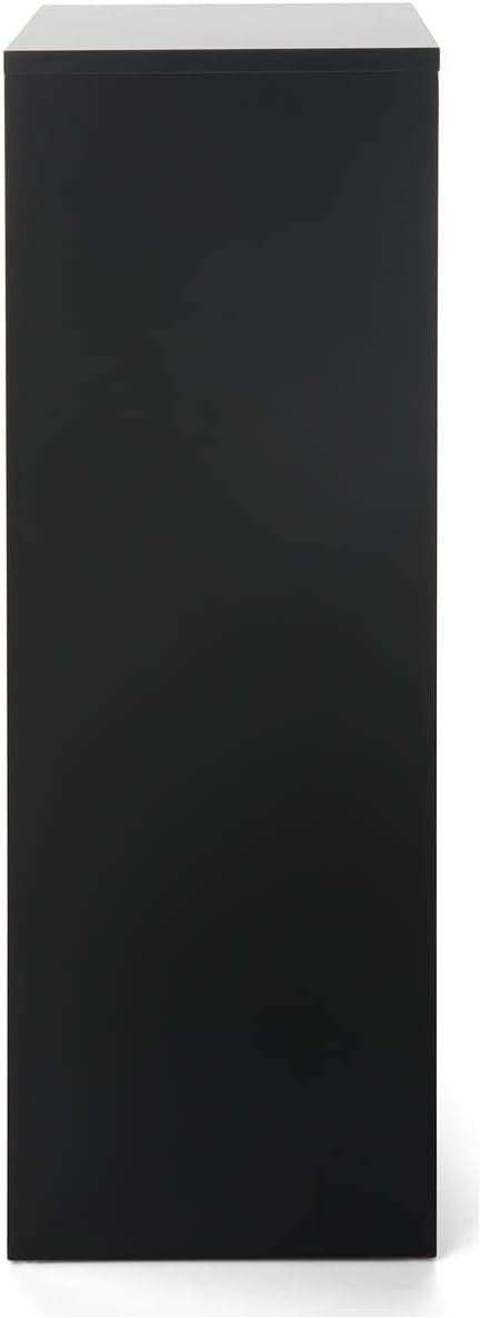 Displays2go Portable Gallery Pedestal Black Finish
