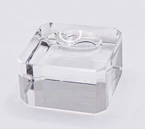 Clear Glass Pedestal for Spheres and Eggs Display