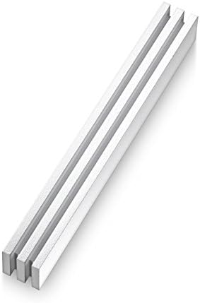 Adi Sidler Mezuzah Case Vertical Laser Cut Brushed Aluminum White 63