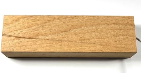 59 Inch Wooden Rectangle LED Display Base with USB Switch