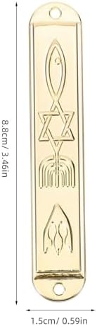 VOSAREA Antique Metal Mezuzah Scroll Door Accent