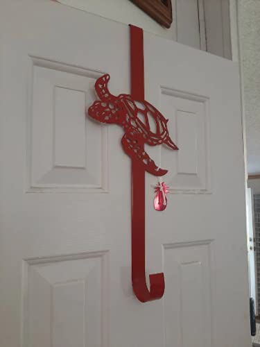Sea Turtle Wreath Door Hook Red 13 Inches
