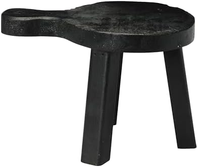 Creative Co-Op Decorative Smooth Wood Pedestal Black