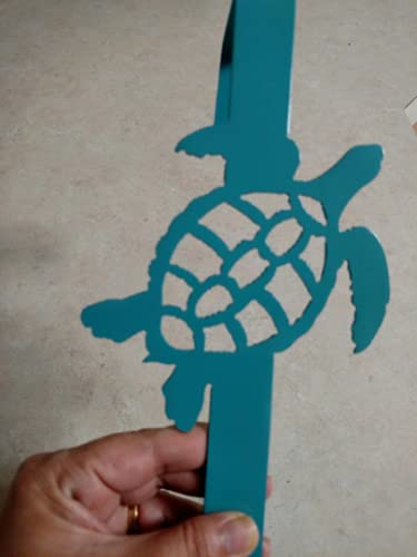 Turtle Wreath Hanger Door Hook 13 Inches Red
