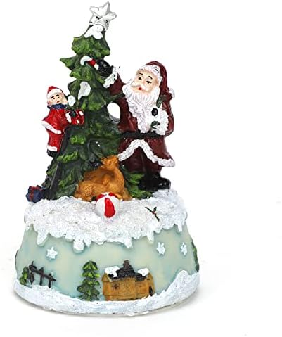 Beisto Christmas House Figurine with Light and Music