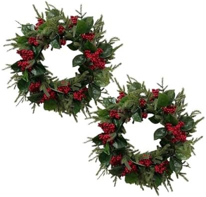 Welcome Wreaths for Front Door Set of 2