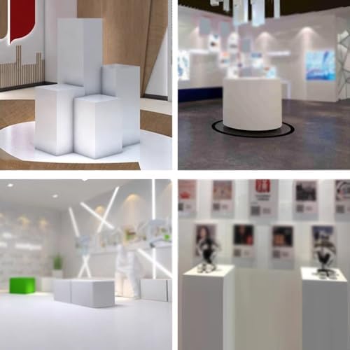 Black Square Pedestal Display Stand 30x30x30cm