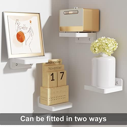 Sriwatan Mini Floating Shelves Set of 4 Washed White