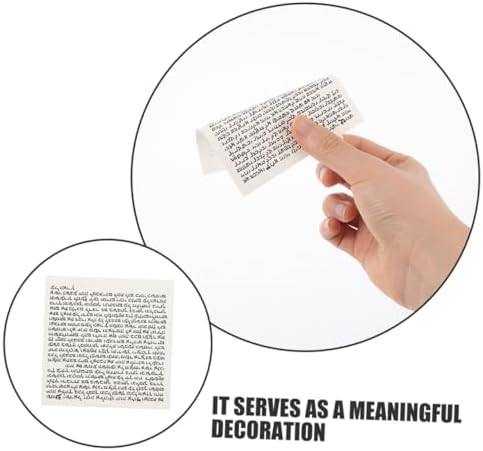FUNOMOCYA 100pcs Mezuzah Scroll for Door Blessing Decor