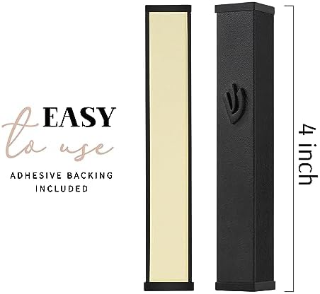 Suri Modern Mezuzah with Self-Stick Case and Scroll